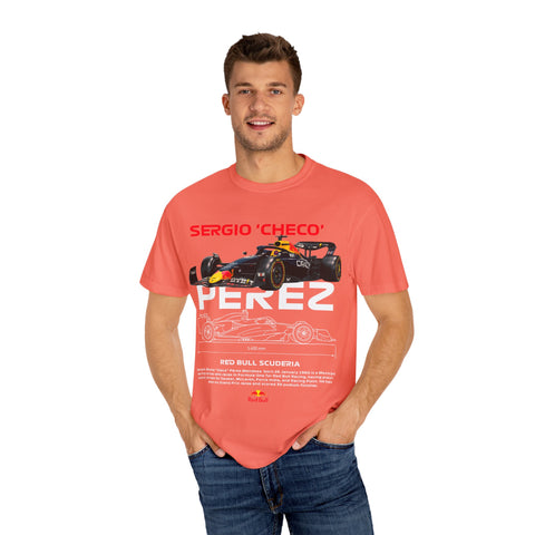 Sergio 'Checo' Perez Unisex Garment-Dyed T-Shirt - Red Bull Racing Fan Tee