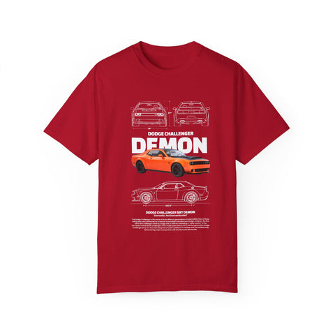 Dodge Challenger Demon T-Shirt - Unisex Vintage Car Tee