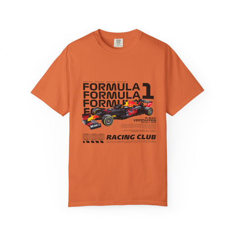 Racing Club Unisex Garment-Dyed T-Shirt - Formula 1 Graphic Tee