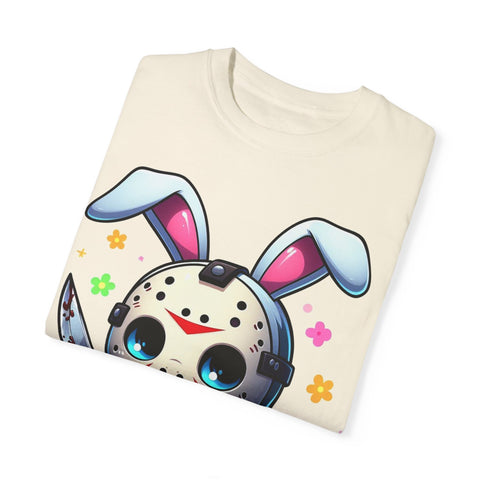 Cute Bunny Horror Unisex T-Shirt - Perfect for Easter Celebrations