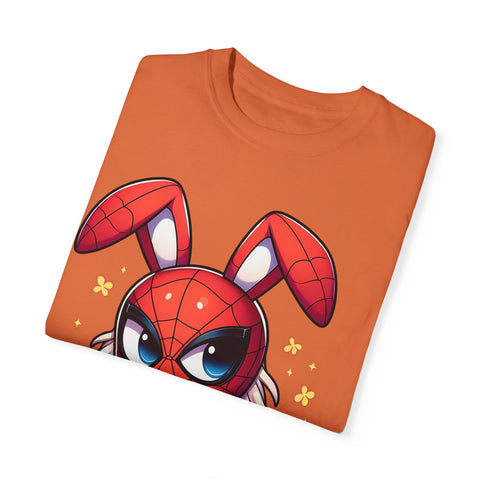 Easter Bunny Superhero T-Shirt - Unisex Garment-Dyed Tee