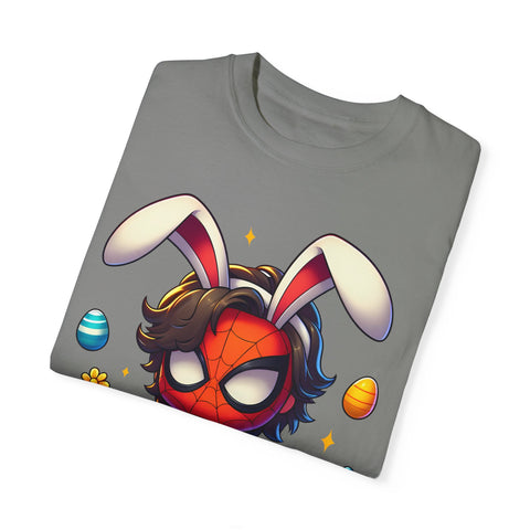 Easter Spider-Man T-Shirt | Unisex Garment-Dyed Tee for Kids & Fans