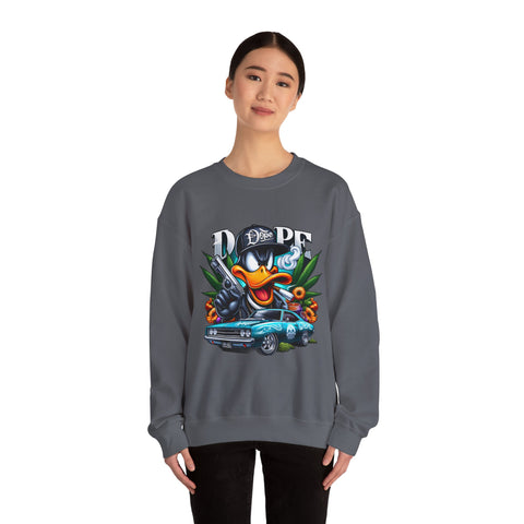 Cool Duck Graphic Crewneck Sweatshirt - Unisex Heavy Blend™ - DOPE Design