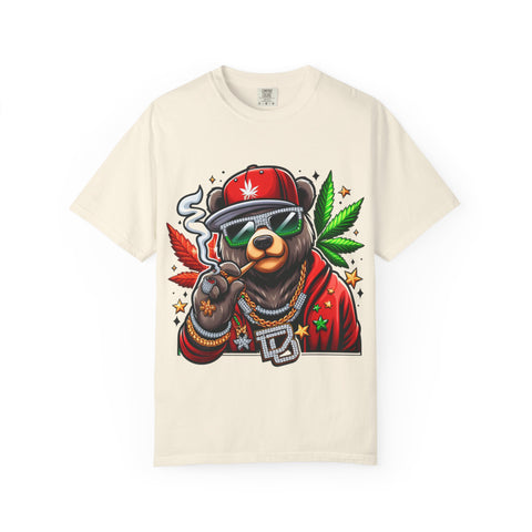Chill Vibe Bear Unisex T-Shirt - Trendy Streetwear for Cannabis Lovers