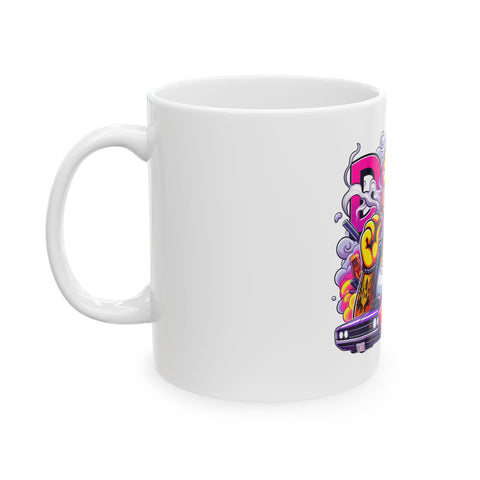 Dope Cartoon Mug - 11oz & 15oz Retro Vibe Coffee Cup for Unique Drinkware Lovers