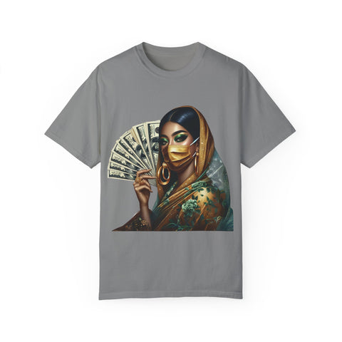 Stylish Woman with Money Graphic Unisex T-Shirt - Trendy Fashion Tee for Everyday Wear