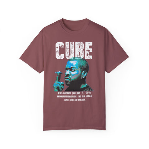 Vintage Cube Unisex Garment-Dyed T-Shirt | Retro Hip Hop Tee