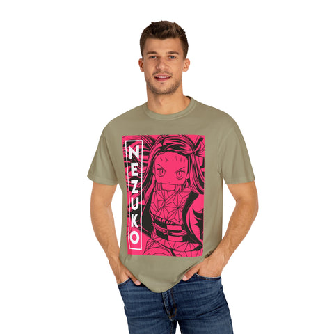 Nezuko Anime T-Shirt - Unisex Garment-Dyed Tee