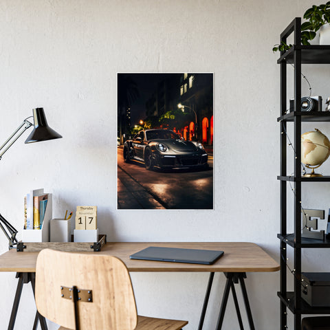 Luxury Car Gloss Poster - Night City Vibe Wall Art