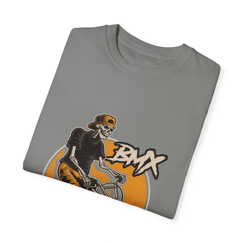 BMX Rider Graphic T-Shirt - Unisex Garment-Dyed Tee for Cycling Enthusiasts