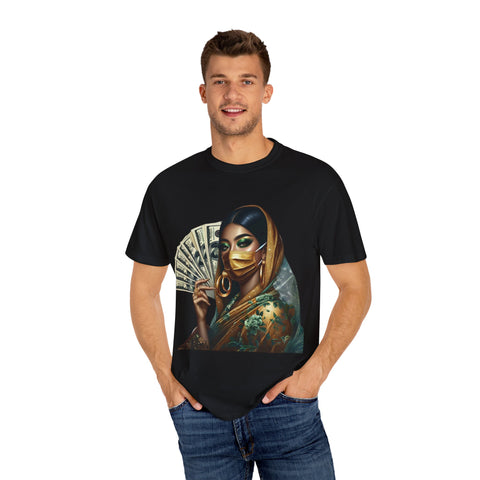 Stylish Woman with Money Graphic Unisex T-Shirt - Trendy Fashion Tee for Everyday Wear