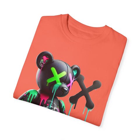 Graffiti Bear Unisex Garment-Dyed T-Shirt