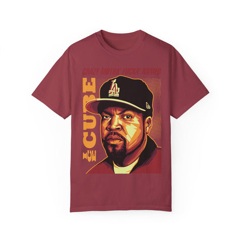 Unisex Garment-Dyed T-Shirt - 'Crazy Motha' Fucka' Named Ice Cube Graphic Tee