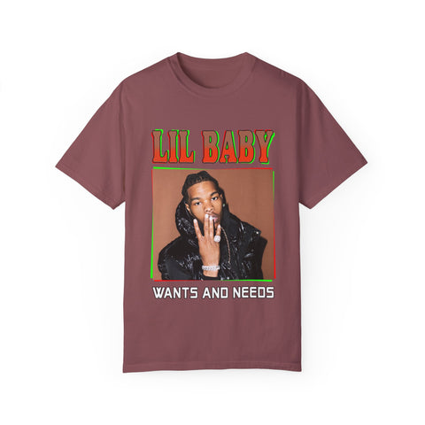 Unisex Lil Baby Graphic T-Shirt - Wants and Needs Collection