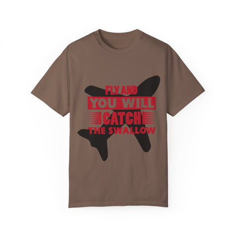 Catch the Swallow T-Shirt - Unisex Garment-Dyed Tee for Adventurers