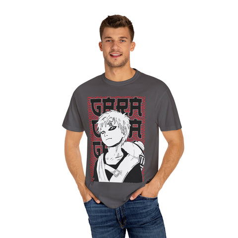 Anime-Inspired Garment-Dyed T-Shirt for Fans