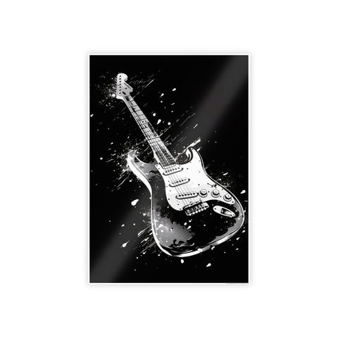 Rock & Roll Guitar Gloss Poster | Music Wall Art for Home Decor