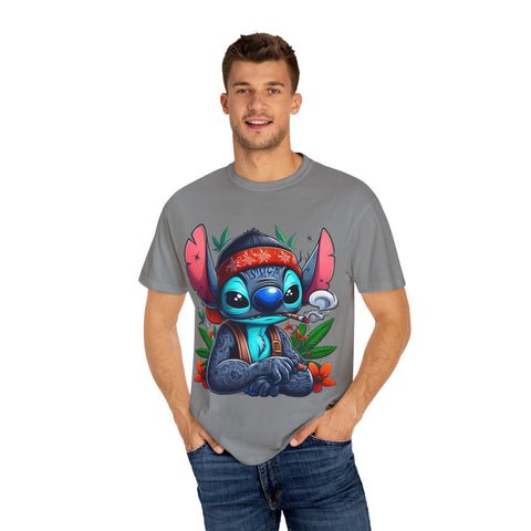 Vibrant Cartoon T-Shirt with Chill Vibe - Unisex Garment-Dyed Tee