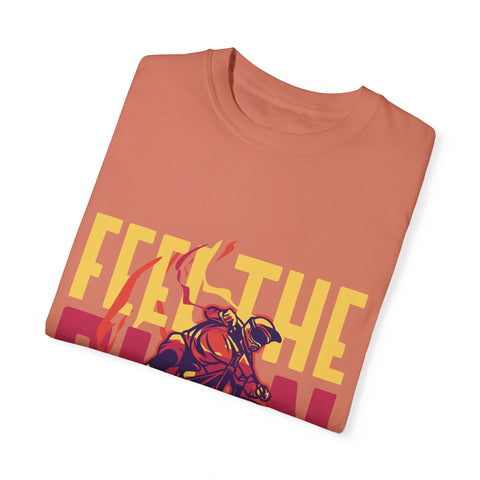 Unisex Feel the Burn Cycling T-Shirt - Perfect for Riders and Fitness Lovers