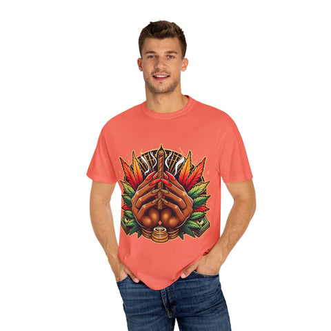 Bohemian Hand-Drawn T-Shirt for Nature Lovers