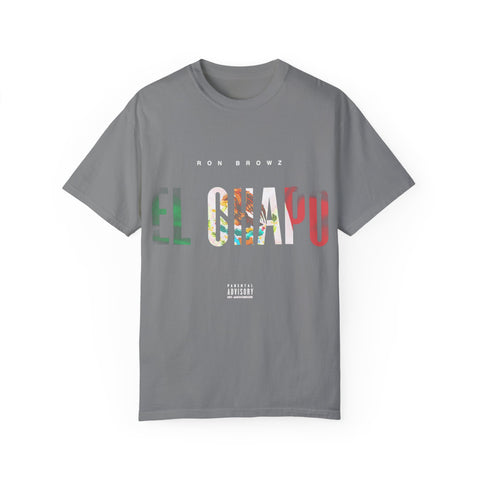 Unisex Garment-Dyed T-Shirt with 'EL CHAPU' Design - Casual Vibe, Perfect for Everyday Wear