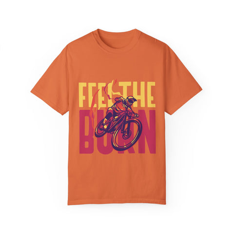 Unisex Feel the Burn Cycling T-Shirt - Perfect for Riders and Fitness Lovers