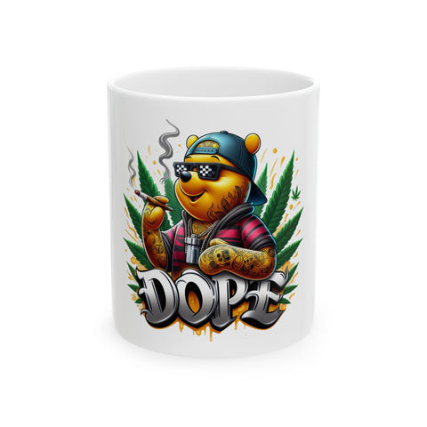 Dope Vibe Ceramic Mug - 11oz & 15oz, Perfect for Coffee Lovers & Cannabis Enthusiasts