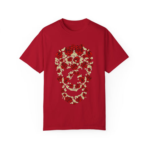 Floral Skull Unisex T-Shirt - Stylish Casual Wear for Creative Souls