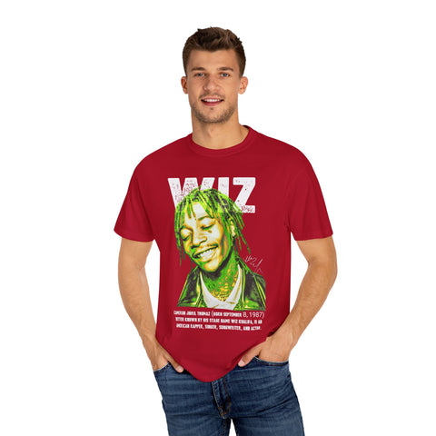 Unisex Garment-Dyed T-Shirt - Celebrate Wiz Khalifa's Legacy - Vibrant Graphic Tee