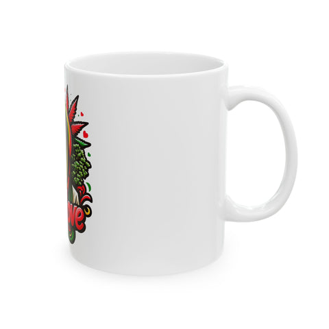 One Love Ceramic Mug - 11oz & 15oz | Perfect Gift for Music Lovers & Hippie Vibes