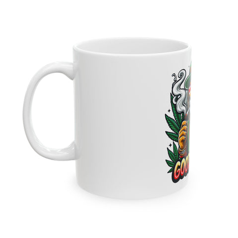 Good Vibes Lion Ceramic Mug - 11oz & 15oz - Perfect Gift for Coffee Lovers