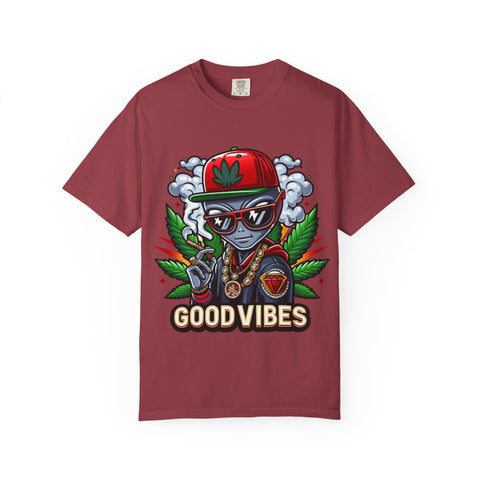 Good Vibes Unisex T-Shirt - Stylish Garment-Dyed Tee for Chill Moments