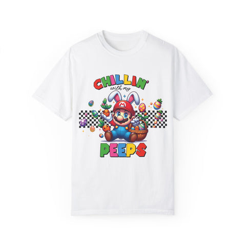 Chillin' with My Peeps Unisex T-Shirt - Fun & Colorful Graphic Tee for Easter Celebrations