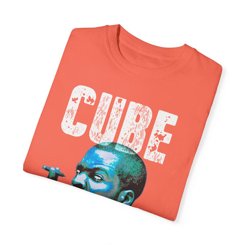 Vintage Cube Unisex Garment-Dyed T-Shirt | Retro Hip Hop Tee