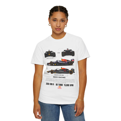 Red Bull Racing Unisex T-Shirt - 350 KM/H, UG Turbo, 15,000 RPM