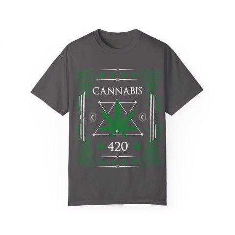 Cannabis 420 Unisex Garment-Dyed T-Shirt - Retro Style для Celebrations