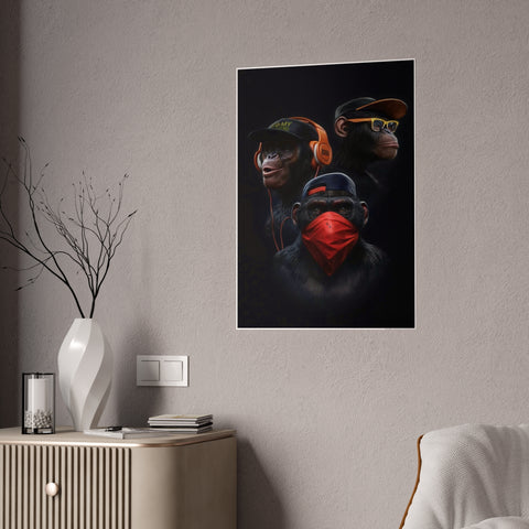 Urban Jungle Gloss Posters – Modern Artwork for Trendy Spaces