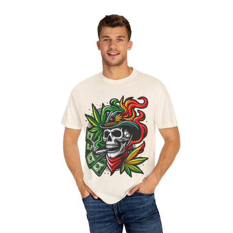 Skull & Smoke T-Shirt | Cool Unisex Graphic Tee for Music Lovers, Festival Wear, Street Style, Gift Idea, Vibrant Design