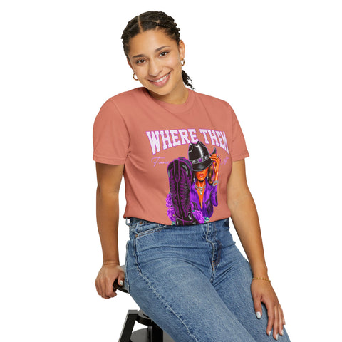 Where Them Boots Unisex Garment-Dyed T-Shirt - Fashionable Statement Tee for Bold Individuals