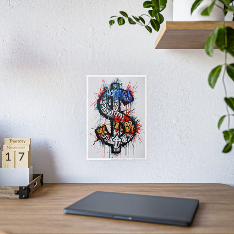 Urban Art Gloss Posters - Bold Graffiti Style Decor for Modern Spaces
