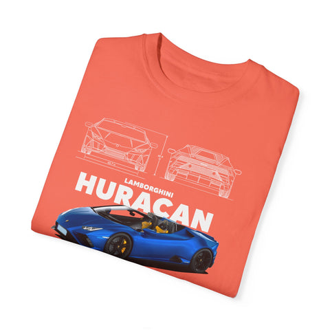 Lamborghini Huracan Unisex Garment-Dyed T-Shirt | Perfect for Car Enthusiasts and Gift Giving