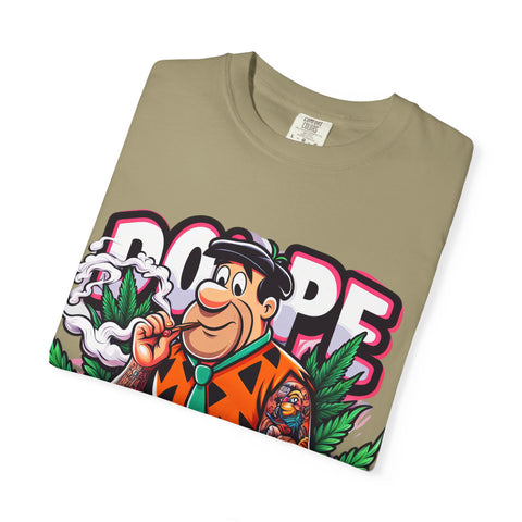 Retro Cool Unisex Garment-Dyed T-Shirt - 'Dope' Graphic with Classic Car