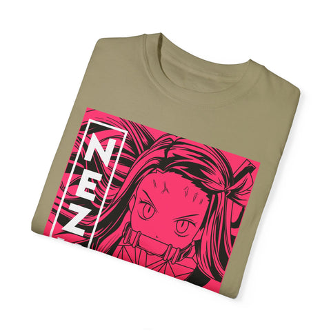 Nezuko Anime T-Shirt - Unisex Garment-Dyed Tee