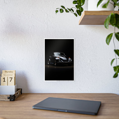 Classic Car Gloss Poster - Vintage Beetle Wall Art