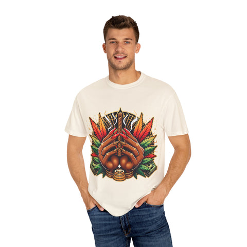 Bohemian Hand-Drawn T-Shirt for Nature Lovers