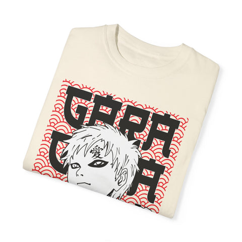 Anime-Inspired Garment-Dyed T-Shirt for Fans