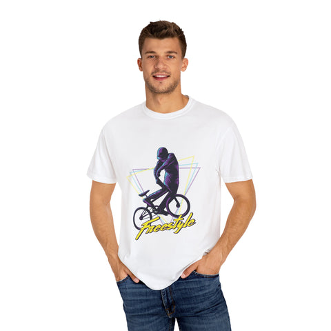 Unisex Freestyle Cycling T-Shirt - Retro Bike Art Tee