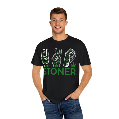 Unisex Stoner T-Shirt - Stylish Garment-Dyed Tee for Chill Vibes