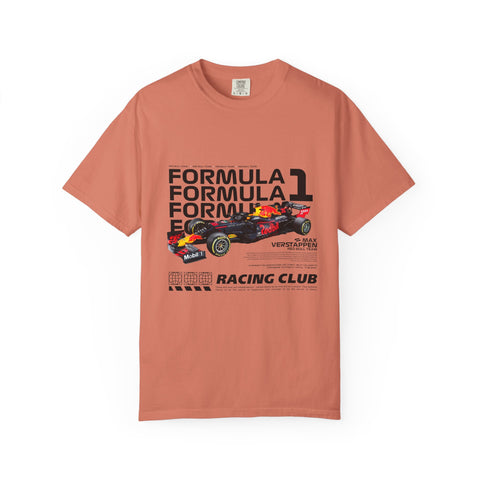 Racing Club Unisex Garment-Dyed T-Shirt - Formula 1 Graphic Tee