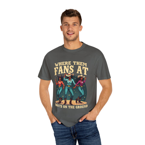 Where Them Fans At Graphic T-Shirt - Unisex Vintage Style Tee